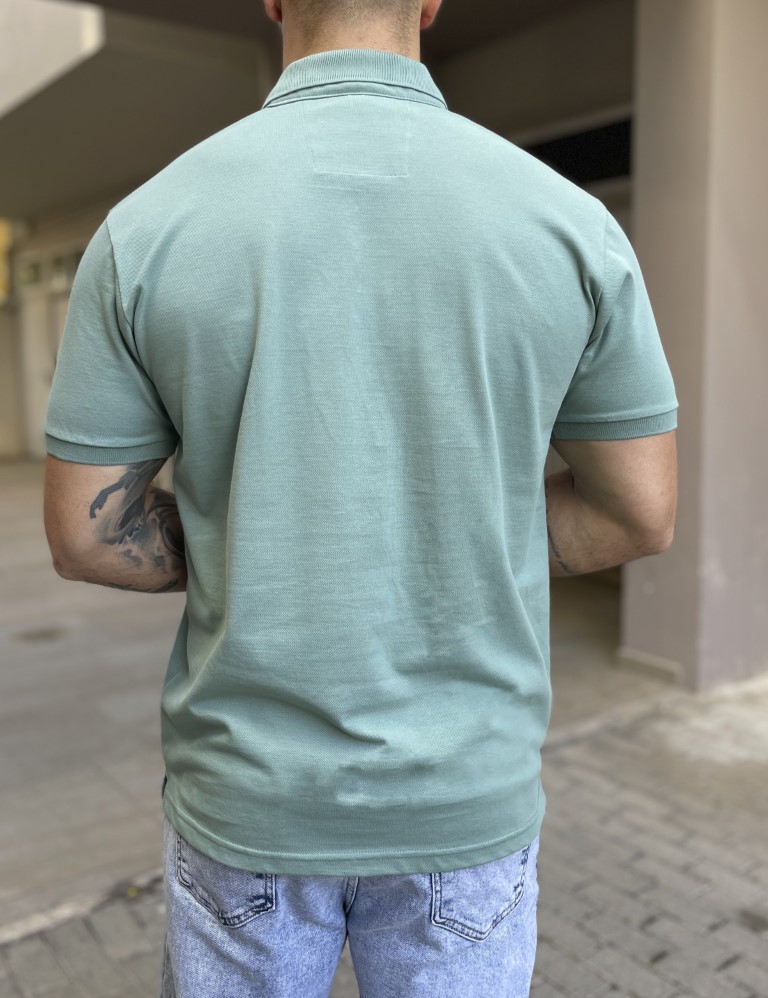 Everbest ανδρική μέντα πικέ Polo μπλούζα Plus Size 242833M φωτογραφία